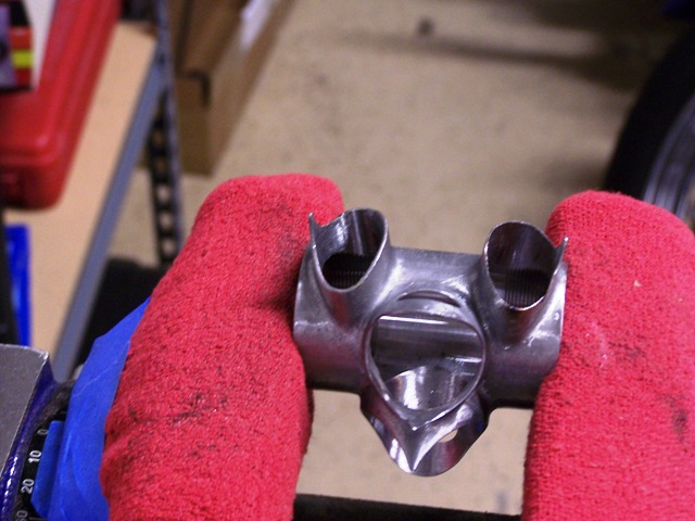 bottom bracket, right side done (before finshing sanding)