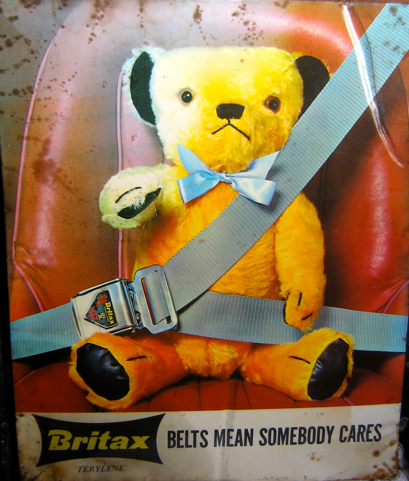 Britax seat belt Teddy Bear advert, 1960s