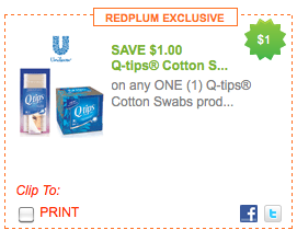Coupon STL: *GONE* $1 off Q-Tips Printable Coupons