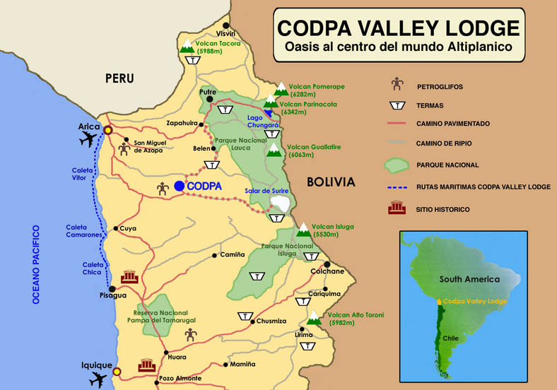 Mapa Arica Chile
