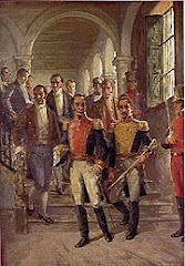 Simón Bolívar y Francisco de Paula Santander: