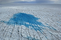 Surface of Greenland melting