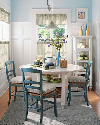 ESTILO RUSTICO: OTROS COLORES EN COMEDORES DE USO DIARIO