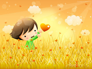 Love Heart Happy Kid wallpaper