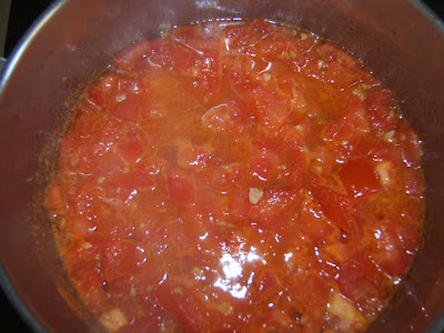 Salsa de tomates y ajo