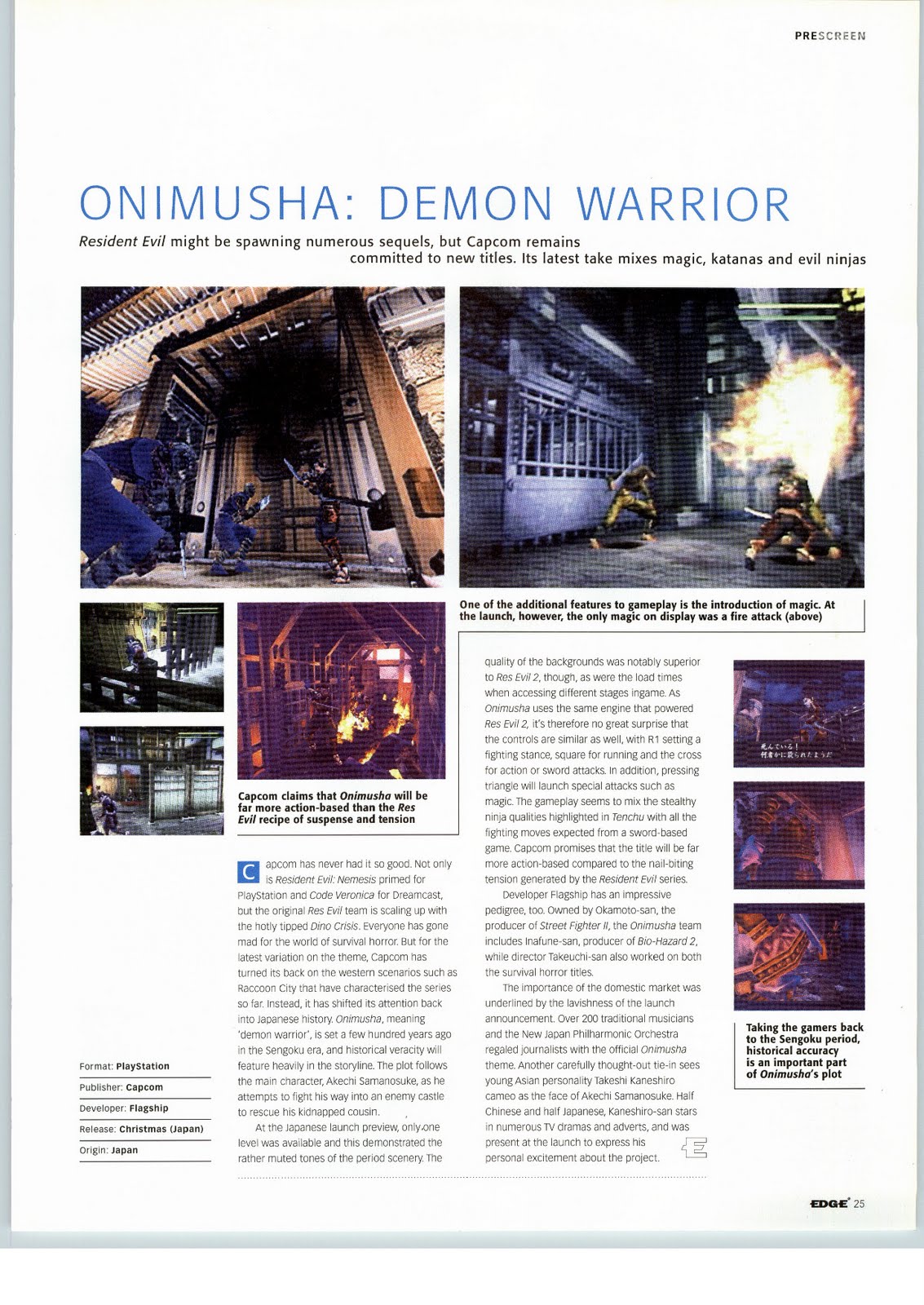 onimusha playstation onimusha playstation