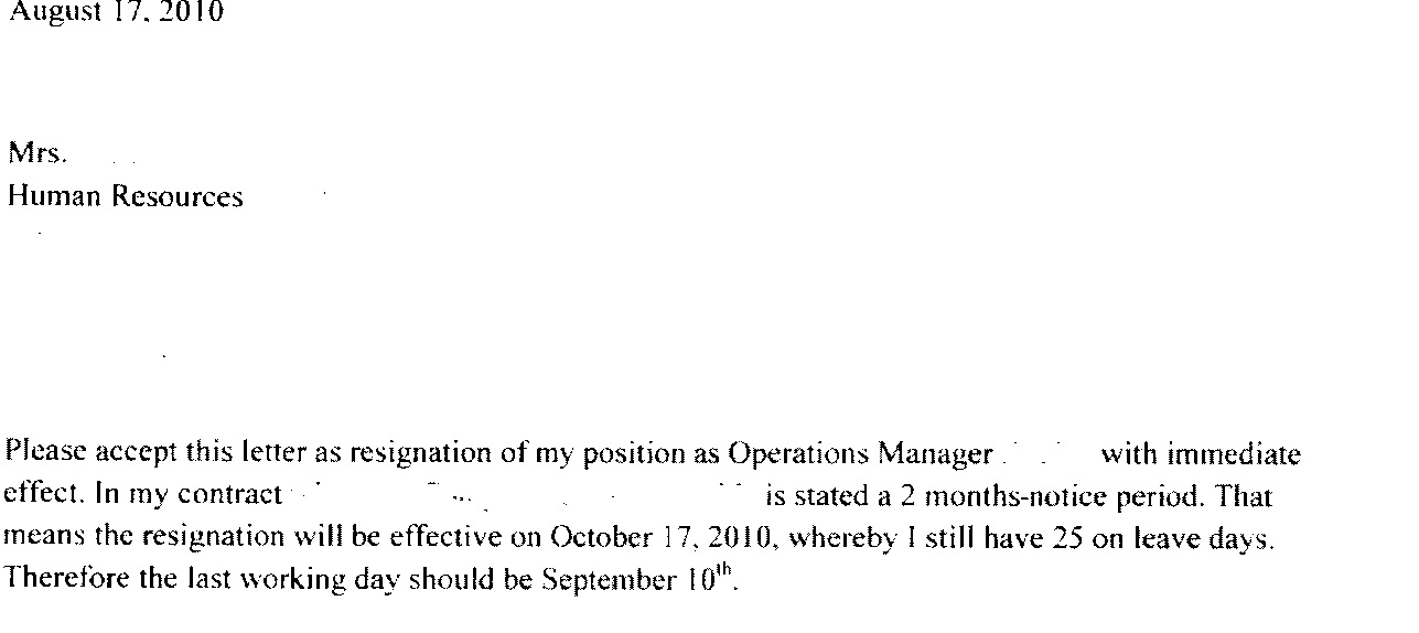 funny resignation letter. c**y of resignation letter
