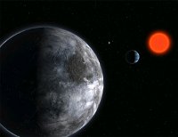 An artist's impression of an exoplanet system