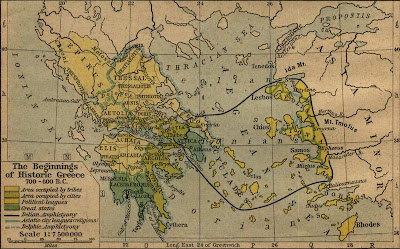 Η αρχαία Ελλάδα,μεταξύ του 700 & 600 π.Χ.