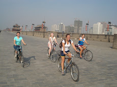 Biking the city wall in Xi'an