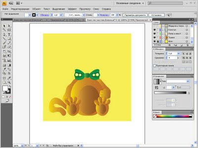 Уроки Adobe Illustrator: рисуем тигра