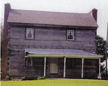 This is the log house, built by the Howard family in 1795.