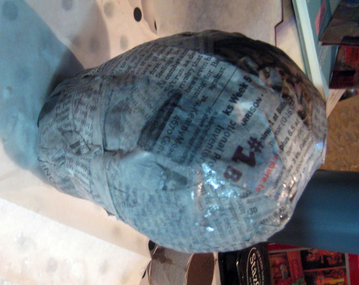 JaneVille Tutorial Papier Mache Skulls