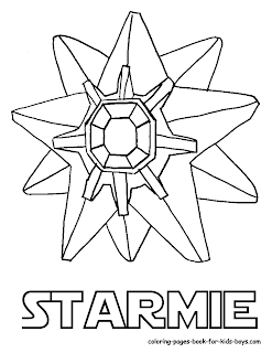 POKEMON COLORING PAGES: Starmie pokemon coloring page