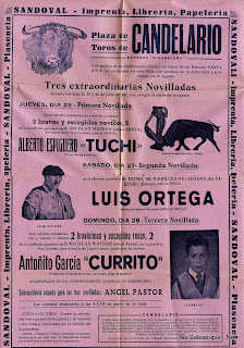 Cartel de fiestas de Candelario Salamanca 1957