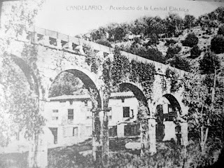 Acueducto de la central electrica de Candelario Salamanca ya desaparecido