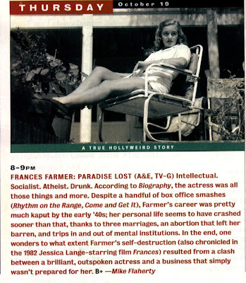 Kilkirra´s blog: FRANCES FARMER