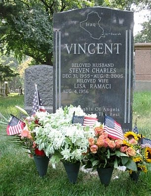 Steven Vincent’s headstone