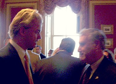 Geert Wilders and Sen. John Kyle in the LBJ Room