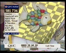 Andrea Webster demonstrates refective beads, fabric paints on QVC