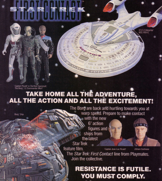star trek first contact action figures