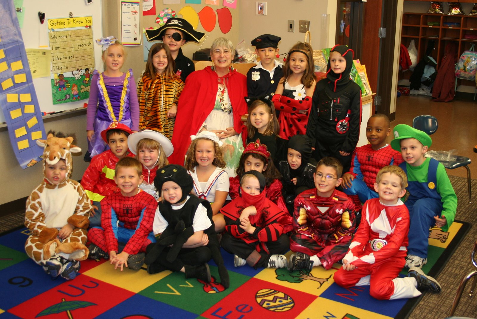 the formenti family of five Elementary School Halloween Parade