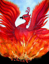 Fire giving "birth" to a Phoenix