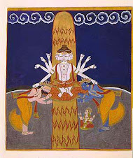 Shiva reveals himself in linga