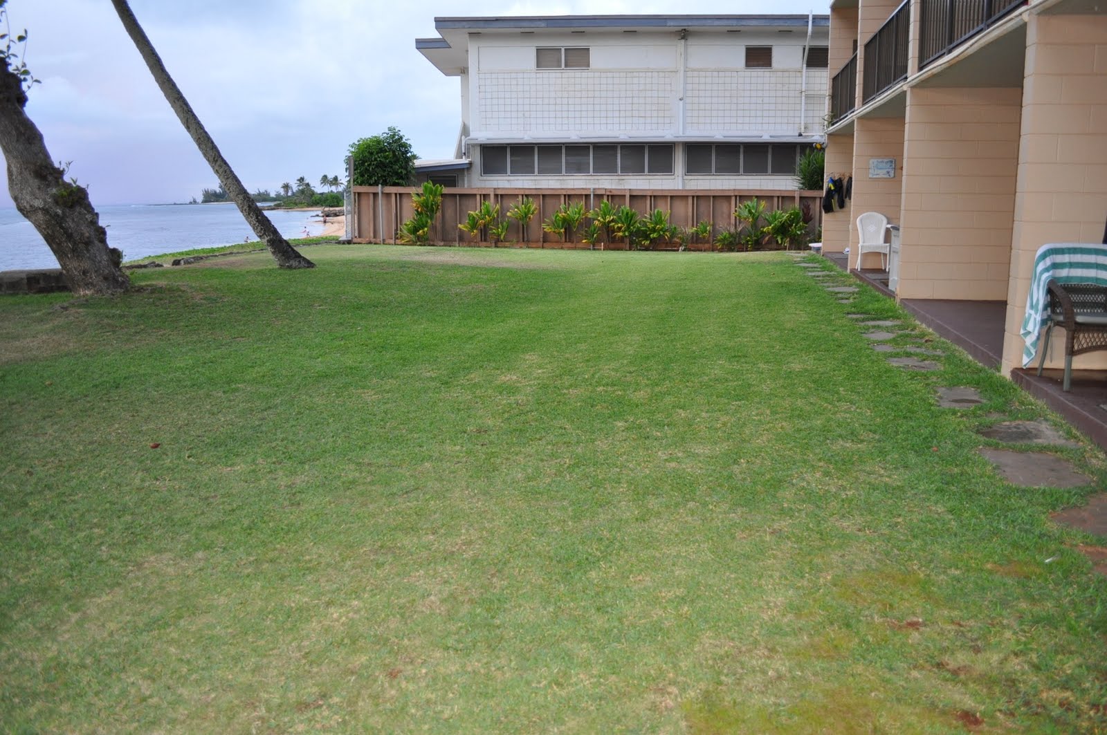 Haleiwa Surf Condos Landscaping Before and After