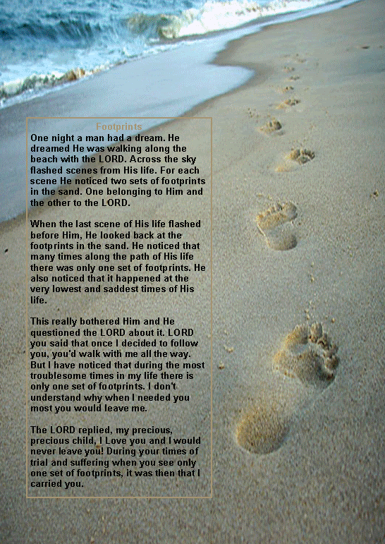 Is Footprints In The Sand A Poem