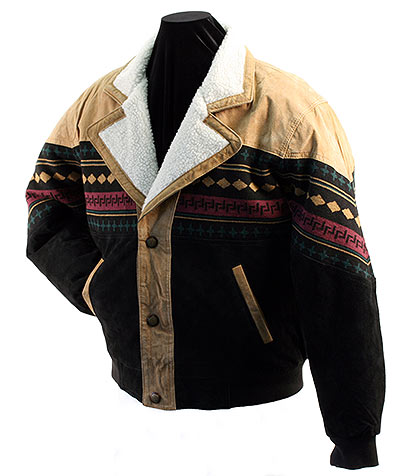 Dakota Leather: Navajo Style Suede Leather Jacket