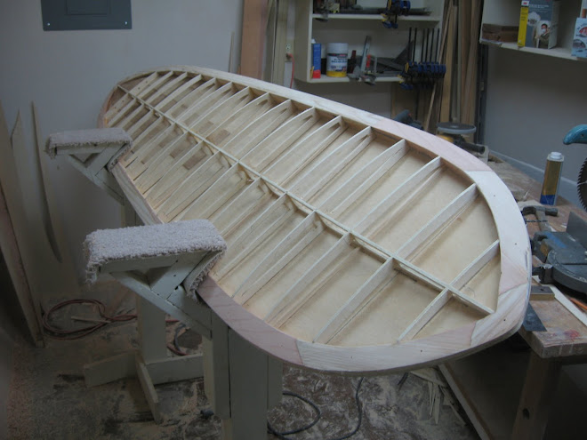hollow wooden surfboard
