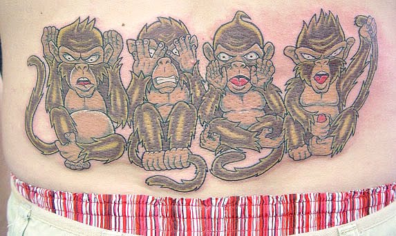 Tribal Monkey Belly Tattoo - wide 6