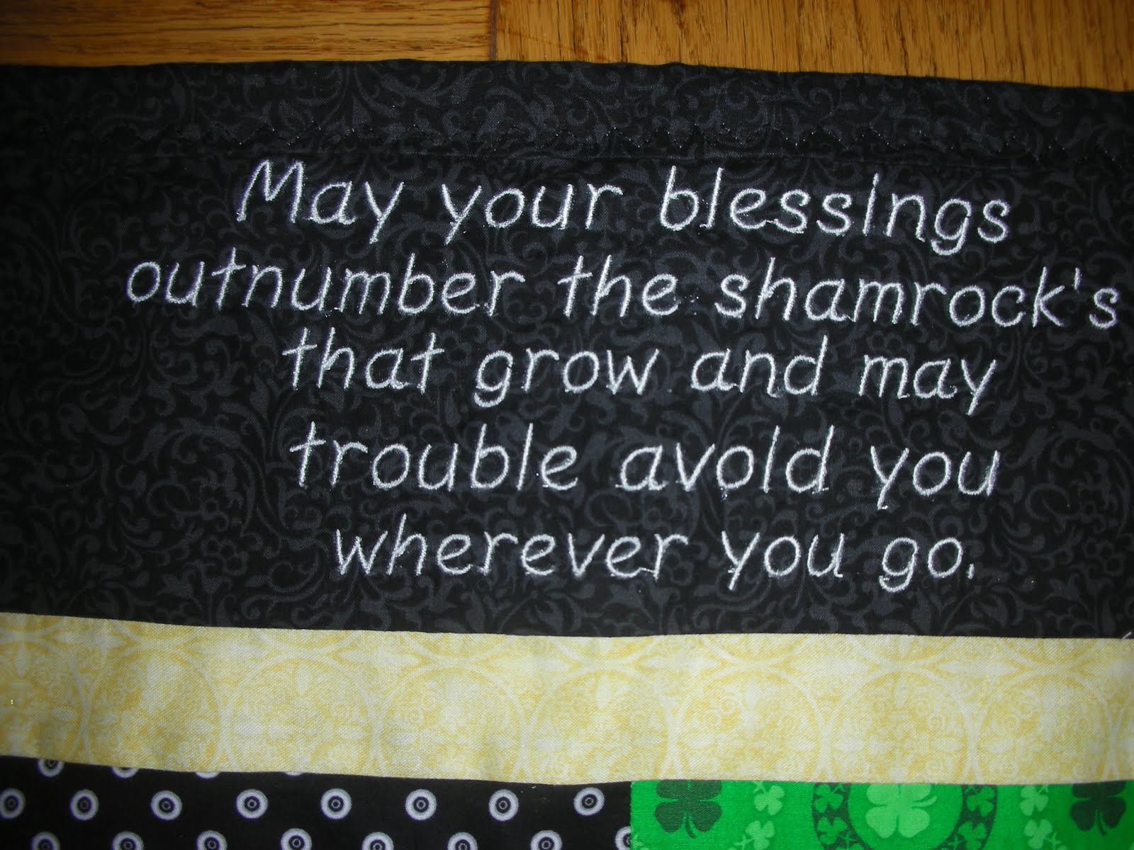 Kelly's Krafts: The Luck of the Irish 58'' x 71''