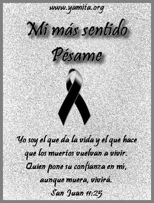 Mi más sentido Pésame