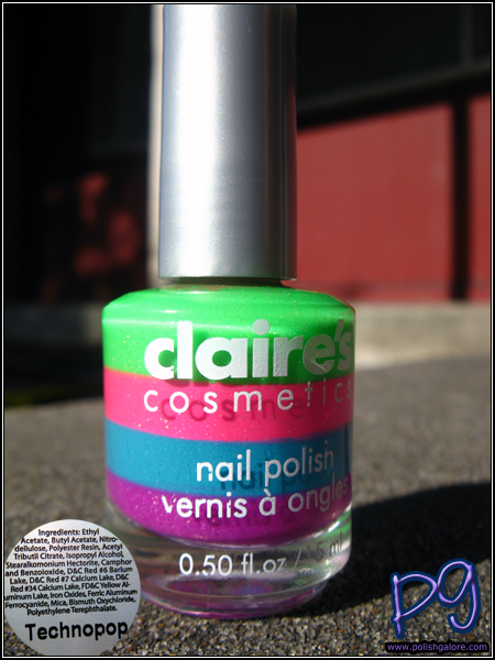 Review: Claire's layered nailpolish