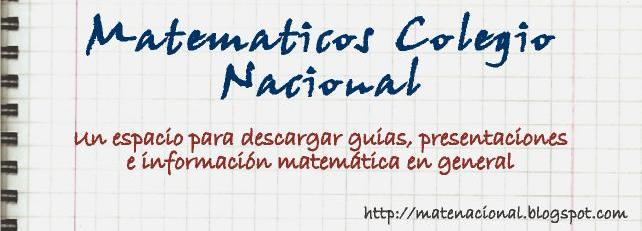 Matematicos Colegio Nacional