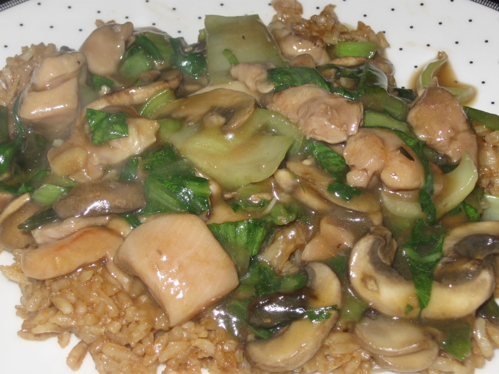 Fabulously Delicious Cantonese Chicken and Mushrooms
