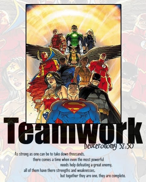Biblical Superheroes TEAMWORK The Justice League Deuteronomy 32 30 aw-foryou-viralvideo-s-tiktok