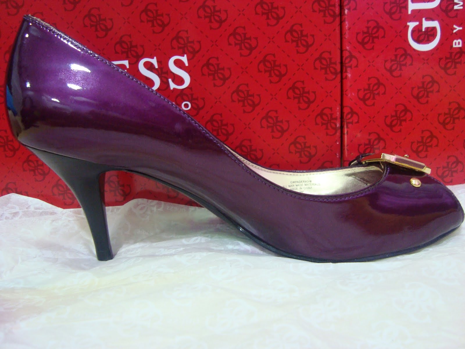 Guess Purple Patent Leather Heels ~ secretbargainss3
