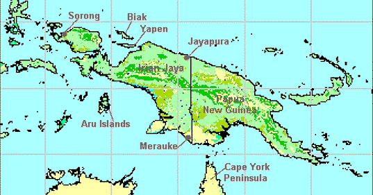REPTILE LOVER: GREEN TREE PYTHON LOCALITIES