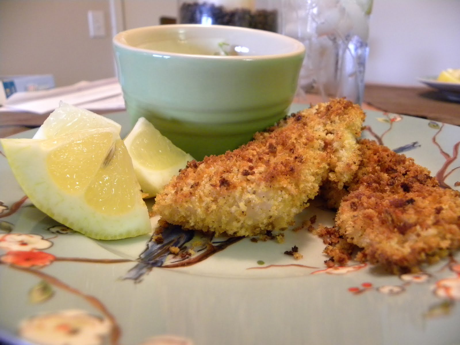 Two Heylins and a Kitchen Panko Crusted Tilapia Fish Sticks