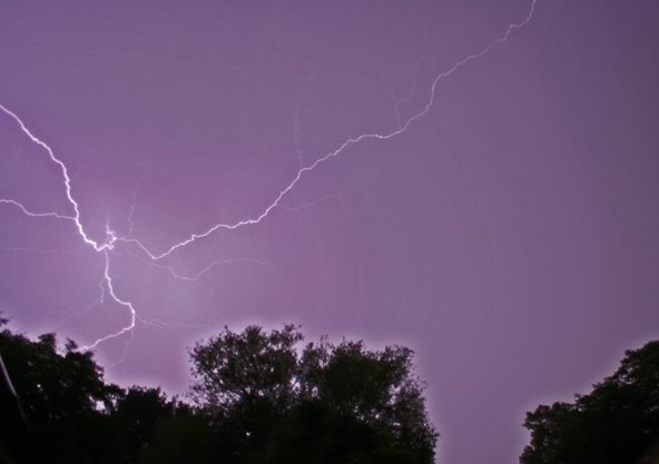 Lightning over Diss, Norfolk