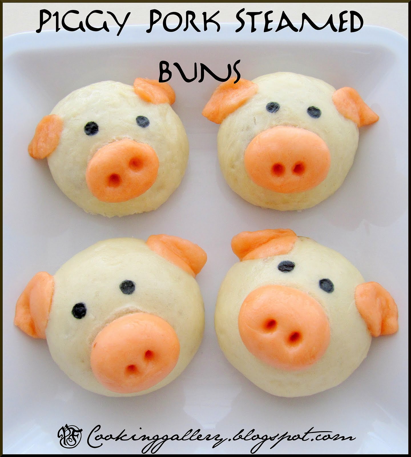 Piggy Pork Steamed Buns Cooking Gallery