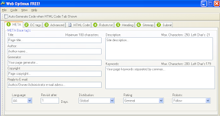 main window of Web Optimus FREE! v 2.2
