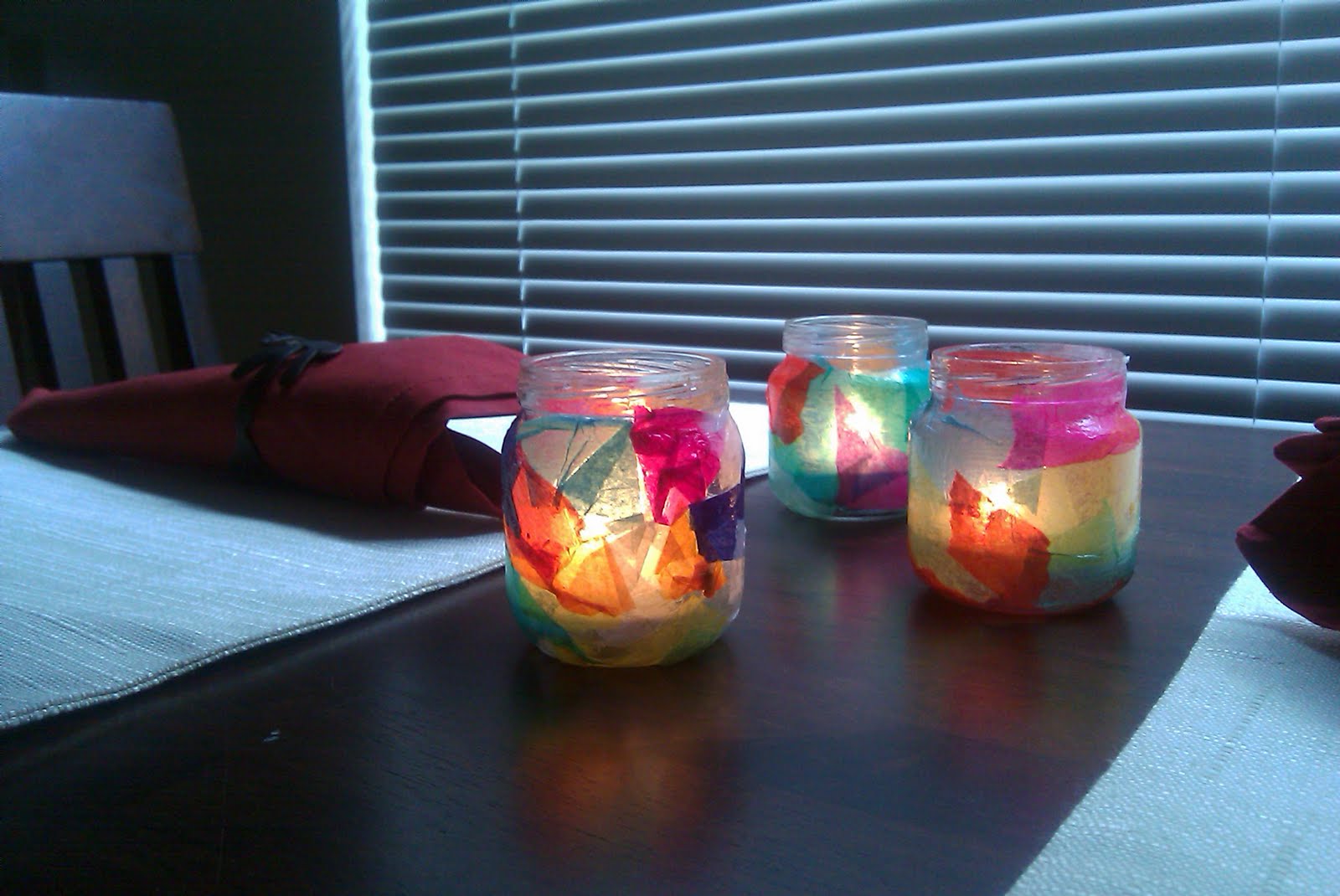 Mom's Morning Out! Tissue Candle Holders