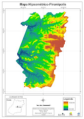 Mapa Hipsométrico-Pirenópolis-GO.