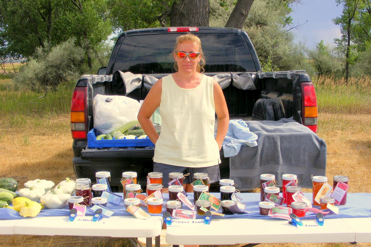 Country Chicken Girl Morrill's Farmers' Market 2010