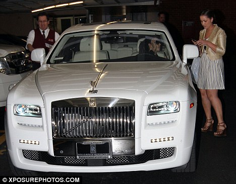 Luxury lifestyle She was relieved to get behind the wheel of her Rolls