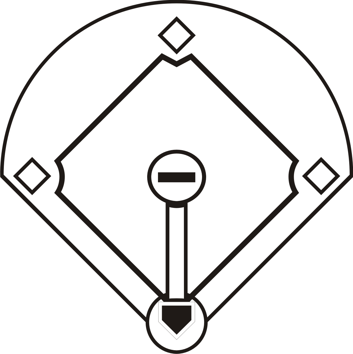 free clipart baseball diamond - photo #31